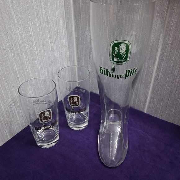 Bitburger Other - Vintage Bitburger Pils Bierstiefel Beer Boot Barware Glasses